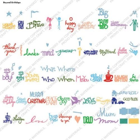 Cricut BEYOND BIRTHDAYS cardmaking shape - Picture 5 of 15